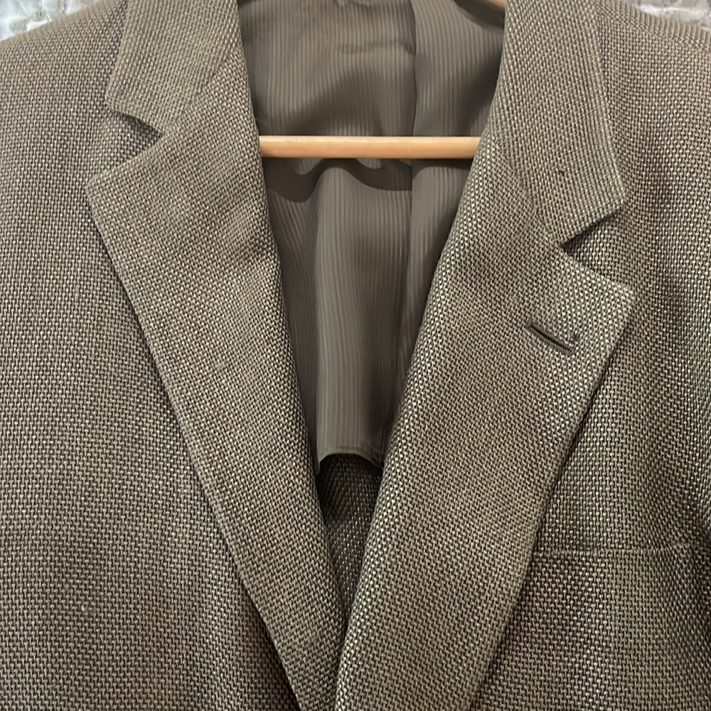 Beautiful Men’s Ermenegildo Zengna  Olive Blazer Size 40 - Picture 6 of 10
